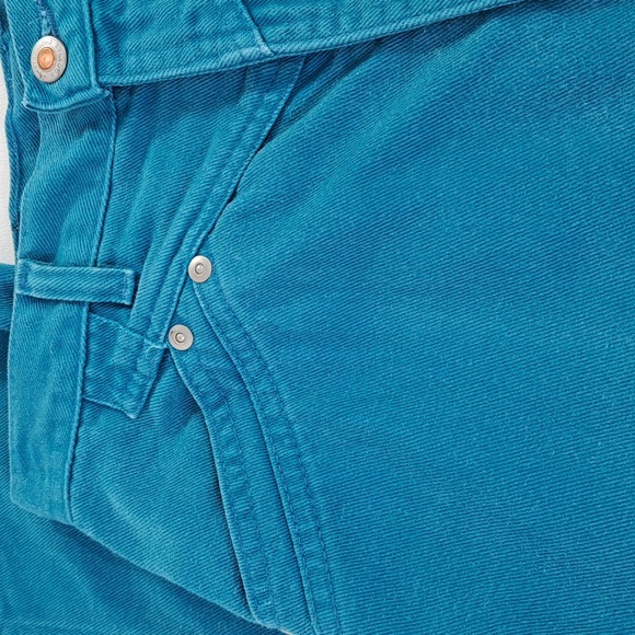 Rockies Vintage High-Rise Western Turquoise Jeans Waist 27 Inseam 37 Tall - Picture 7 of 17